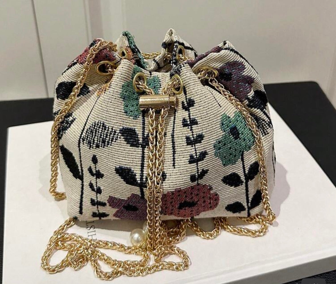 Mini Drawstring Crossbody Bag