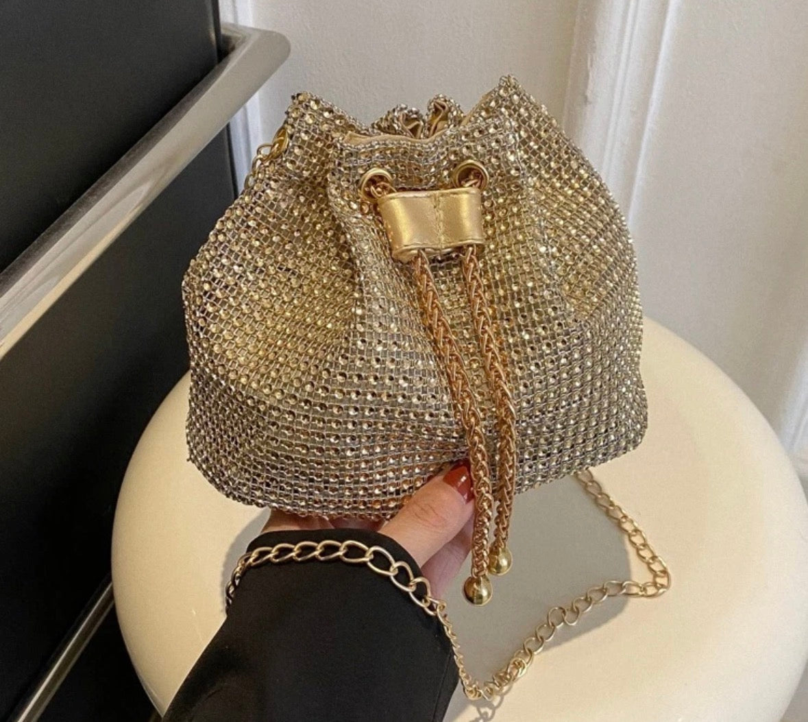 Mini Drawstring Crossbody Bag