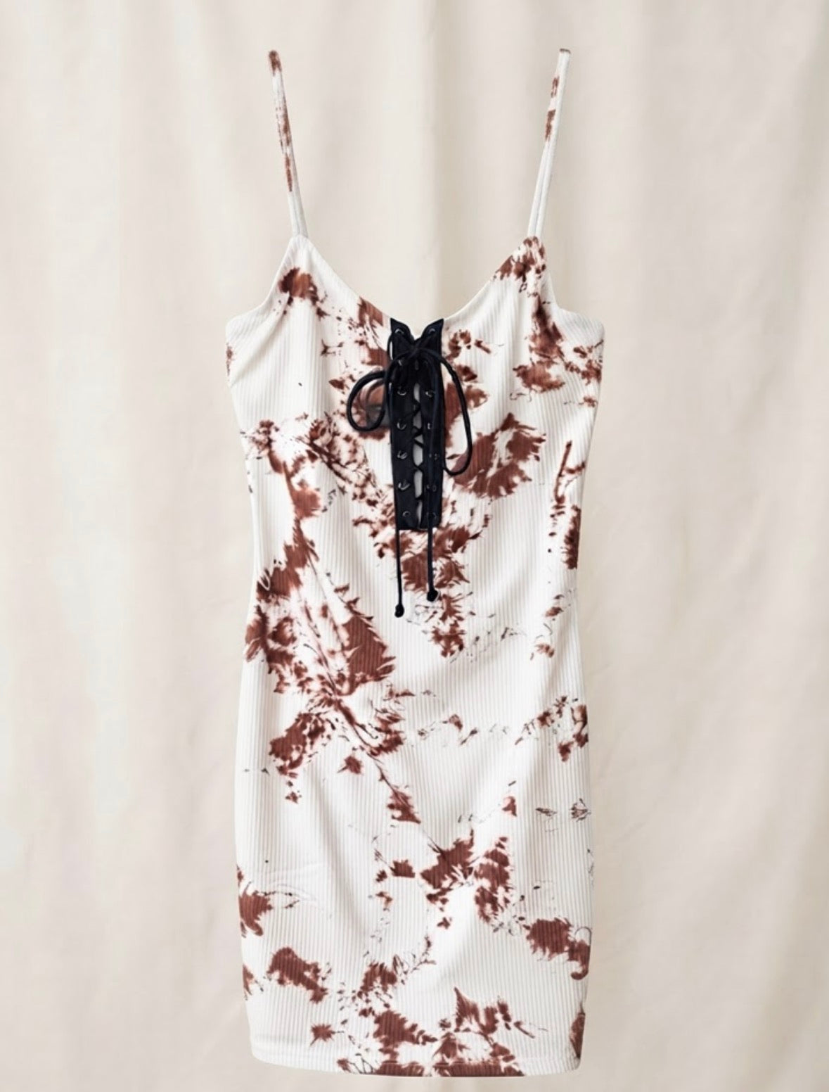 Lace Up Mini Dress