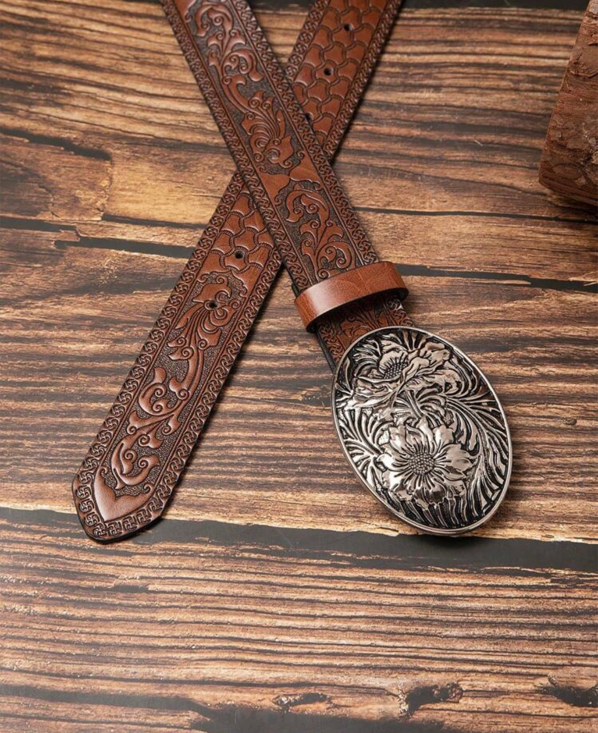 Western Retro Brown Belt
