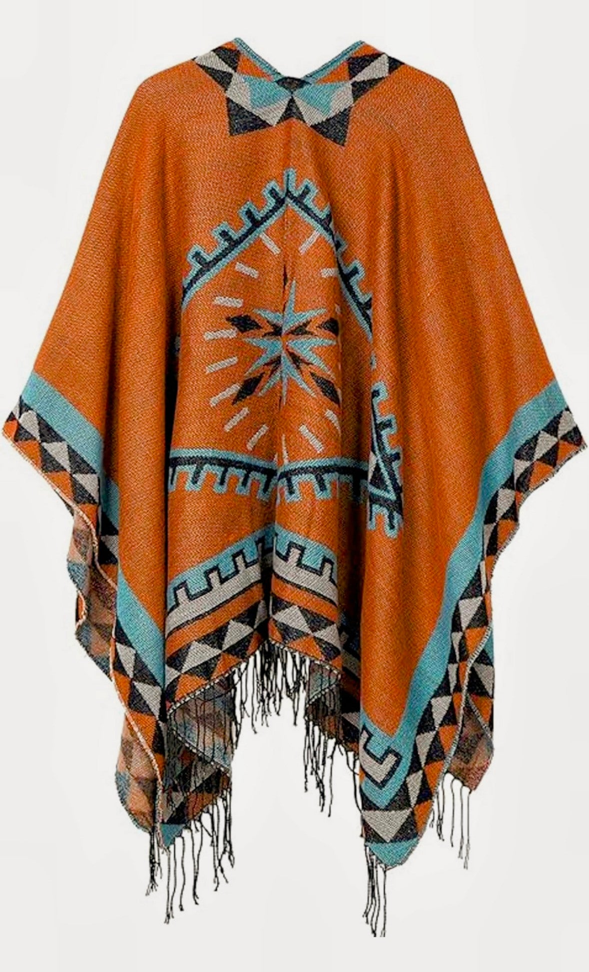 Western Open Front Poncho