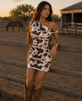 Cow Print Mini Dress