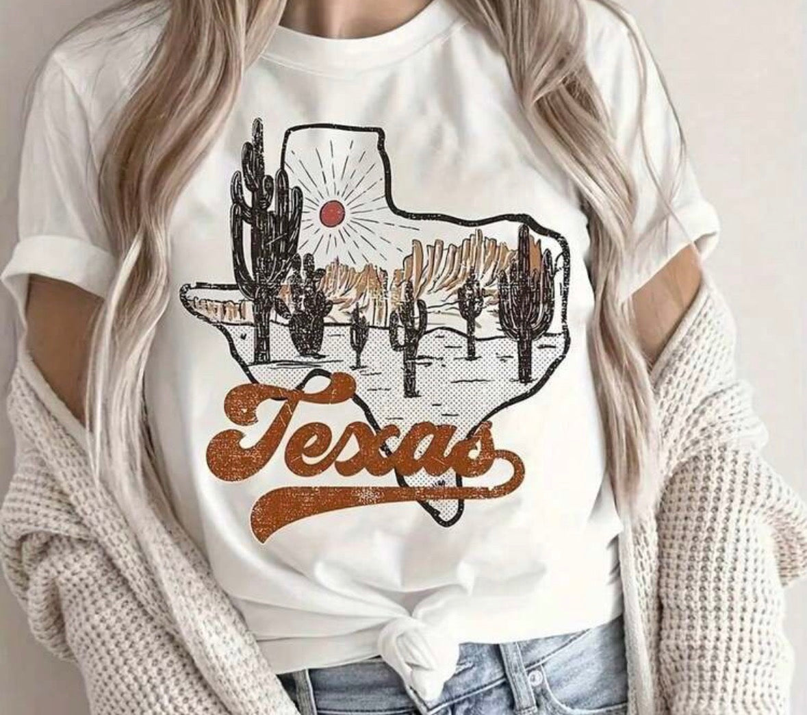 Texas State Cactus T-Shirt