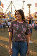 Rose Print T-Shirt